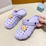 Yeknu Hot Sale Pink Cute Summer Sandals Women Beach Sandals Non Slip Comfortable Lightweight Outdoor Sandals Woman zuecos de mujer