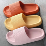 Yeknu Summer Thick Platform Bathroom Home Slippers Women Fashion Soft Sole EVA Indoor Slides Woman Sandals Non-slip Flip Flops