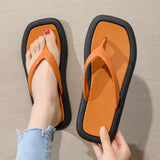 Yeknu Men's Slippers  Flip Flops Beach Slippers Thick Bottom Summer Outdoor Shoes Slides Thong Slippers Women Sandals Soft Shoes