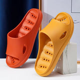 Yeknu Home Slippers Summer Thick Platform Woman Sandals Indoor Bathroom Anti-slip Slides Ladies Men&#39;s Shoes Mules Dropshipping
